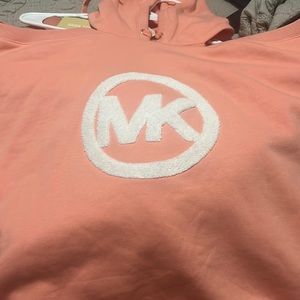 Logo Cold-Shoulder Hoodie